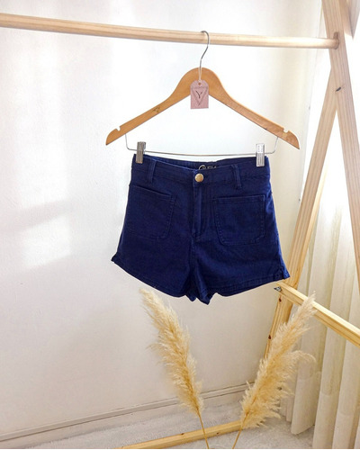 Short Blue Kiss - Elastizado - Tiro Alto