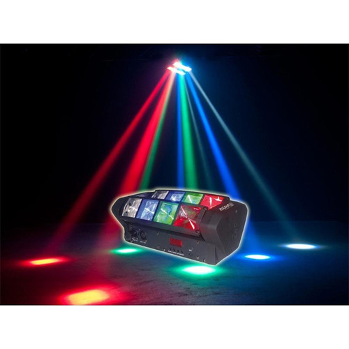 Imagem 2 de 5 de Mini Moving Spider 8 Leds De 3w Osram Rgbw Dmx Somos Loja