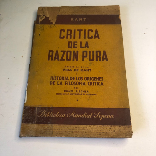 Kit 2 Livros Antropologia I Textos Iii E Critica De La Razon Pura Tomo I (Usado)