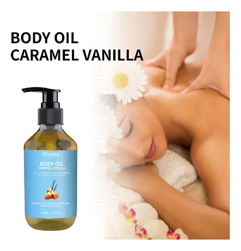 Aceite Corporal De Masaje De Caramelo Y Vainilla, Nutritivo