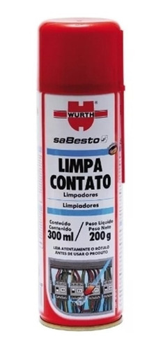 Limpa Contato Wurth 300ml - Limpador De Contatos Elétricos