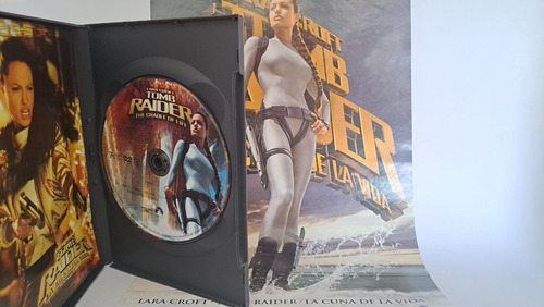 Lote Dvd Lara Croft Tomb Raider 2 Y Mini Poster De Cine (Usado)