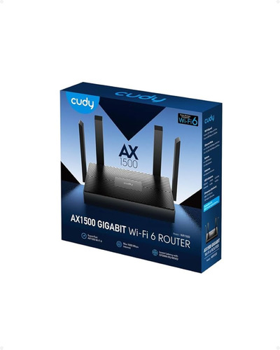 Router Cudy Wifi 6 Wr1500 4 Antenas Fibra Óptica Ax1500