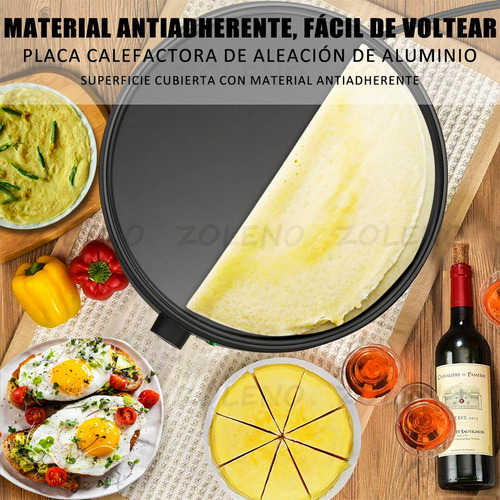 New Crepera Eléctrica Antiadherente Duradera De Calidad