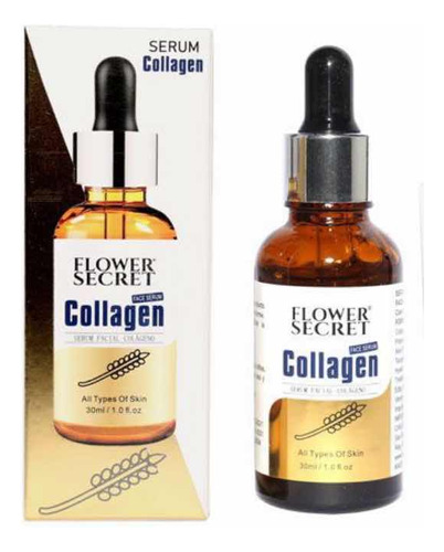 Serum Facial Colágeno Blanqueador E Hidratante Flower Secret