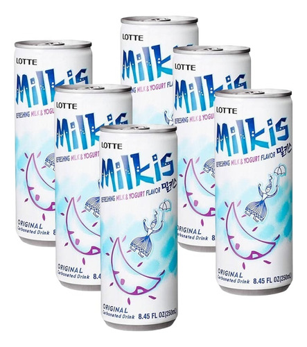 Lotte Bebida Milkis Sabor Original Pack 6pzs 250ml C/u