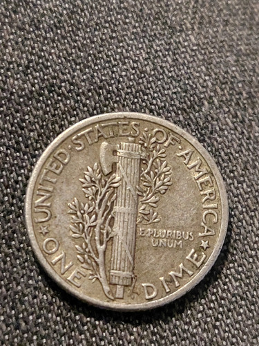 Moneda De E.u.de América Año 1942 10 Centavos Plata