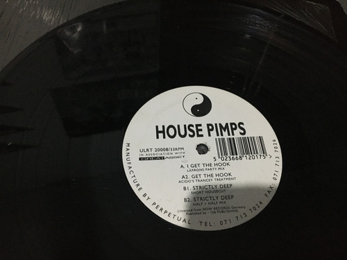 House Pimps Get The Hook Vinilo Maxi 12' Euro House Prog