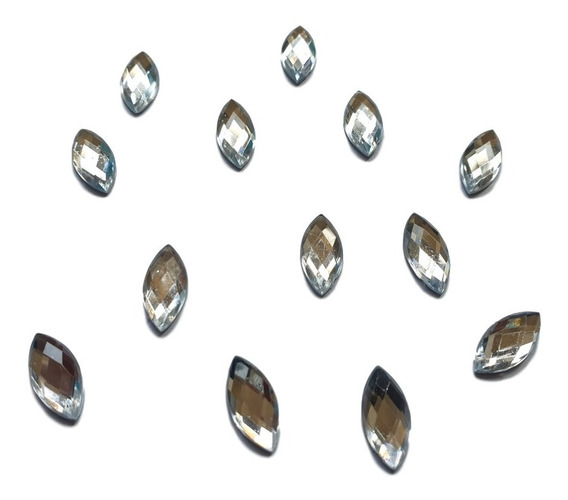 20 Clair Transparent Couleur Acrylique Large Faceted Teardrop perles pendentifs 37X21mm 