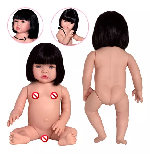 Bonecas bebê reborn realistas - Boneca bebê real de silicone recém