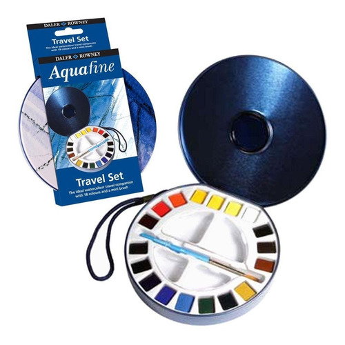 Acuarela Profesional Daler Rowney Aquafine Lata X 18 Colores Color Pastillas Multicolor