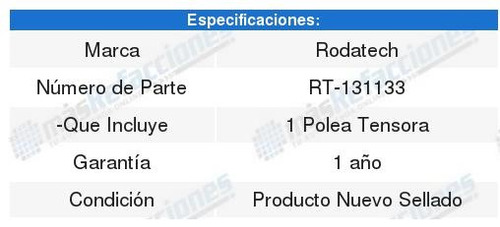 Polea Tensora Accesorios Rth Bmw 320i 2.2l 01-05