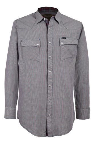 Camisa Vaquera Wrangler Hombre Manga Larga Lg64