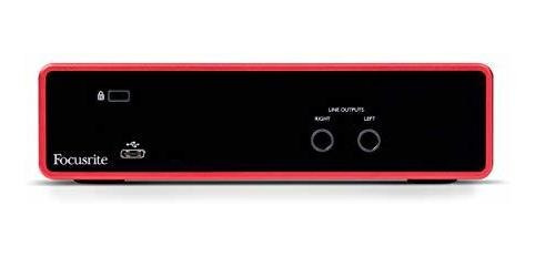 Focusrite Scarlett 2i2 Interfaz De Audio Usb De 2 Entradas Y