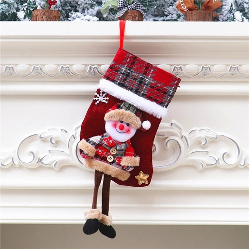 Imagen 9 de 10 de 4 Botas Adorno Colgante Arbol Navidad Santa Reno Piernas Lar