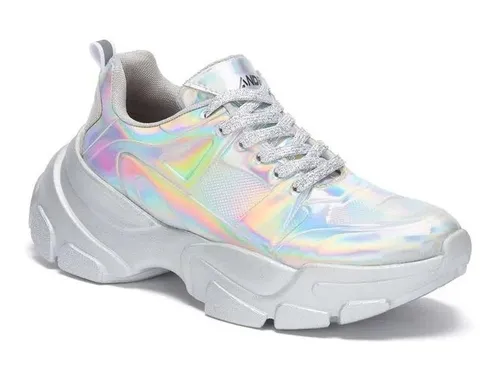 Tenis Sneaker Plataforma Chunky Tornasol Andrea 3188828