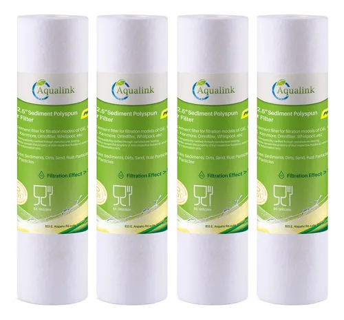 Aqualink Cartucho De Filtro De Agua De 5 Micras De 10 X 2.5