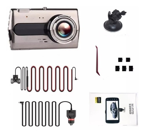 Camara Para Auto Dash Cam Seguridad + Cámara Retroceso 1080p