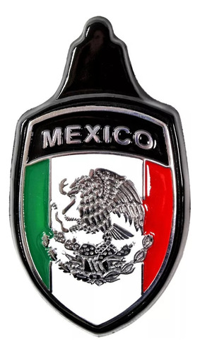 Emblema Blasón Cofre Vocho Mexico Negro Importado Alemán