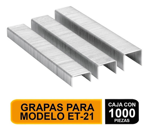 Grapas Para Et-21, 1/4'', Caja Con 1000 Piezas Truper 17970