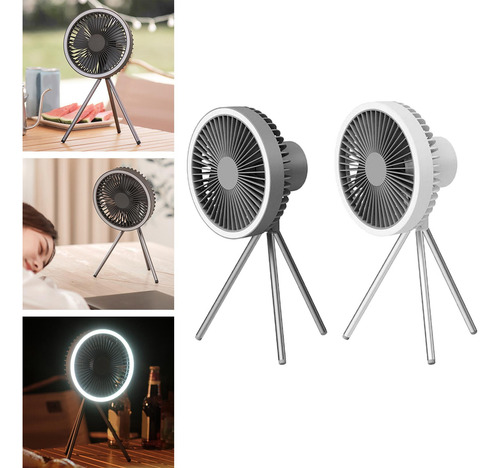 Ventilador De Mesa Con Trípode De 2x 3 Velocidades