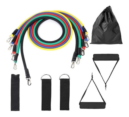 Set 5 Bandas Elásticas Con Agarre Resistencia Entrenamiento