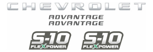 Faixa Adesivo Chevrolet S10 Advantage Flex S10kit07 2010 Cor padrão