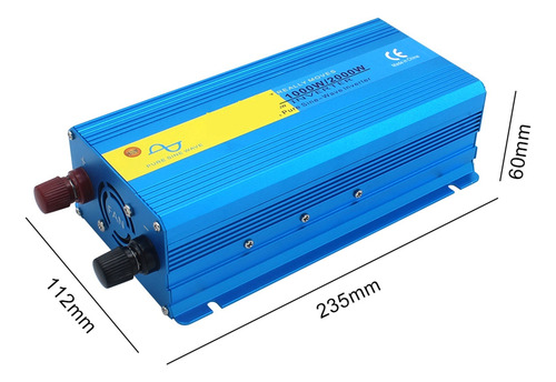 Inversor De Coche De Onda Sinusoidal Pura 2000w Potencia
