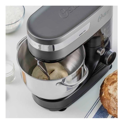 Imagen 3 de 3 de Batidora de pie Oster FPSTSM3711 negra 50 Hz 220 V