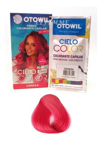 Otowil Tintura Color Fantasía Cielo Color X Caja De 6 Sobres