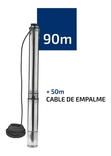 Bomba Sumergible  Napa Pozo 4 Pulgadas 1,5 Hp 6500 L/h Cable (Reacondicionado)