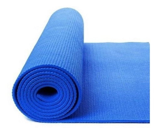 Tapete De Yoga / Pilates - Pvc - 5mm - Azul 1fit