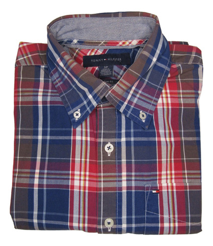 Camisa Tommy Hilfiger Azul Y Rojo S (usada) / Rabstore