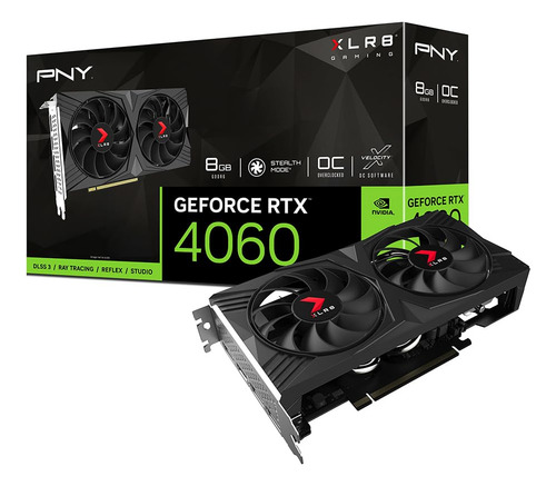 Tarjeta Gráfica Pny Geforce Rtx 4060 8gb Xlr8 Gaming Verto