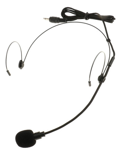 2x Auriculares Con Micrófono Diadema Color Negro Conector