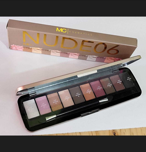 Paleta De Sombras Con 10 Tonos Nude 06