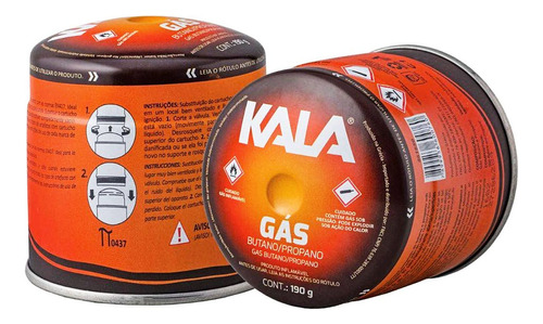 Cartucho Refil De Gás Butano Para Maçarico 190gr - Kala