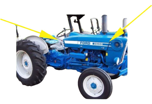 Adhesivos Tractor Ford 3600 Laterales 2 Unidades