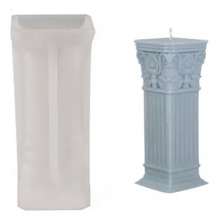 Molde Silicona Columna Romana Para Velas - Modelo 3