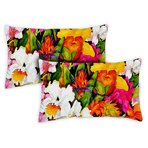 Fundas De Almohada De 771240 Cojines De Flores Exótica...