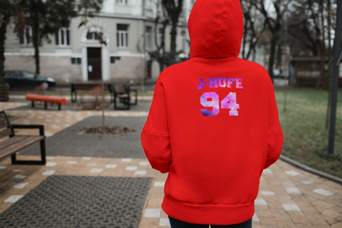 Sudadera Hoodie Estampada De Algodón Bts J-hope E190