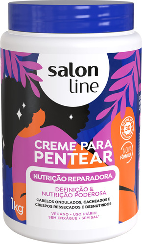 Salón Línea Creme Para Pentear Nutricao Reparadora Acao R.