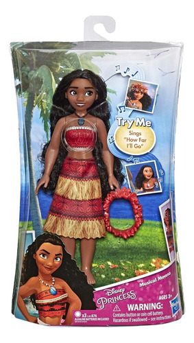 Moana Muñeca Musical Con Luz - Hasbro