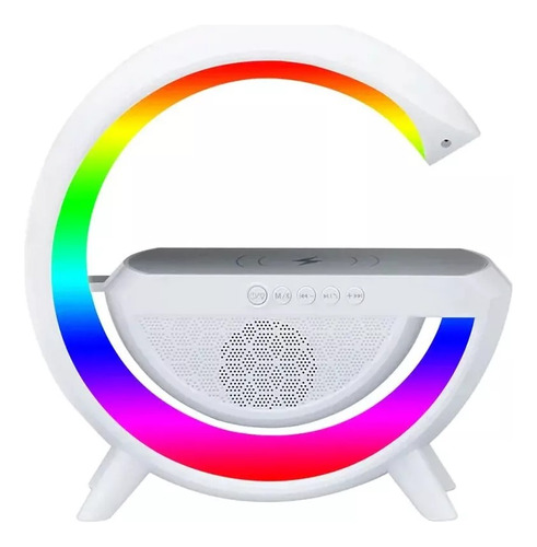 Lampara G Rgb Corneta Bluetooth Cargador Inalambrico 