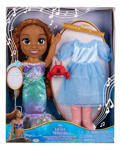 Muñeca Ariel Canta Y Luce De Disney Princess La Sirenita