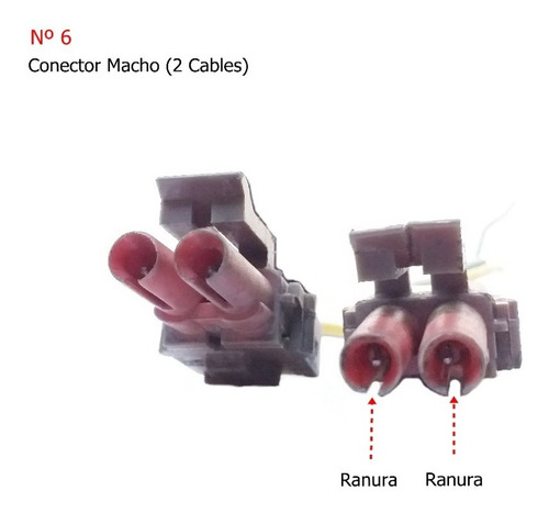Conector Automotriz Tipo: Macho  2 Cables (6)