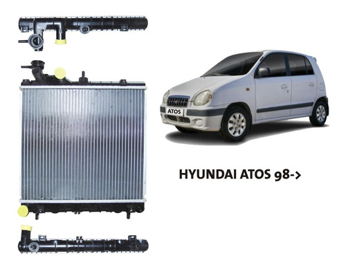 Imagen 1 de 6 de Radiador Hyundai Atos