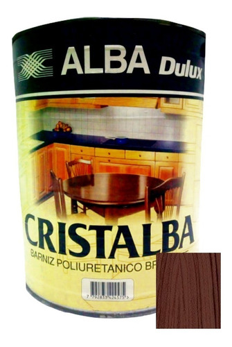 Barniz Cristalba Interior Alba Algarrobo 4 Lt Solo Envio