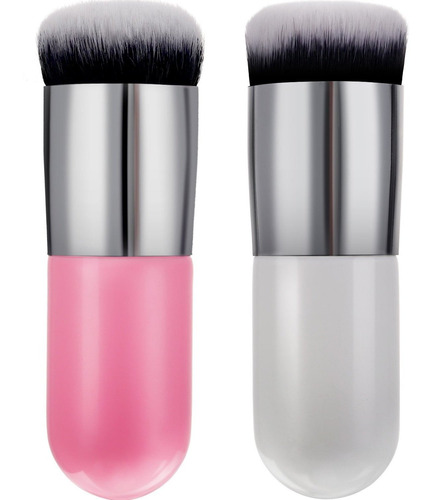 Boao 2 Pieces Foundation Brush Flat Cream Pinceles De Maquil