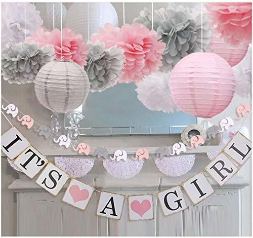 Luckylibra Decoraciones Para Baby Shower De Beb, Pancartas D